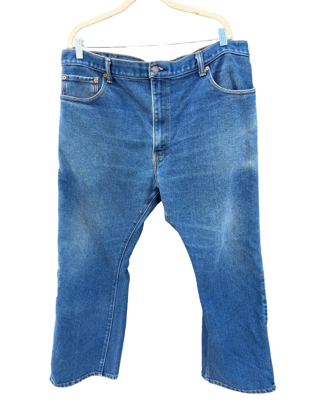 Levi's 517 Bootcut Jeans Men's 40x30 (Measures 37x28) Poly-Blend Denim Blue